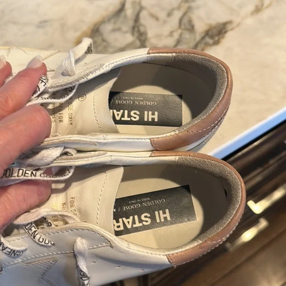 Golden Goose Hi Star Classic 39 EUC, white/Turtledove/Ice - Picture 4 of 5